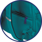 Oxford - Batoh školní Oxford 30 litrů, tyrkysová