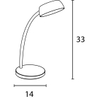 Unilux - Lampa stolní Unilux Tamy šedá