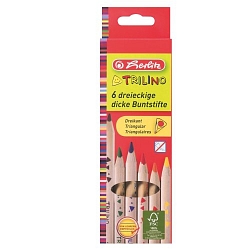 Herlitz - Pastelky 6 barev, Trilino