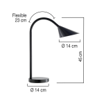 Unilux - Lampa stolní Unilux Sol černá