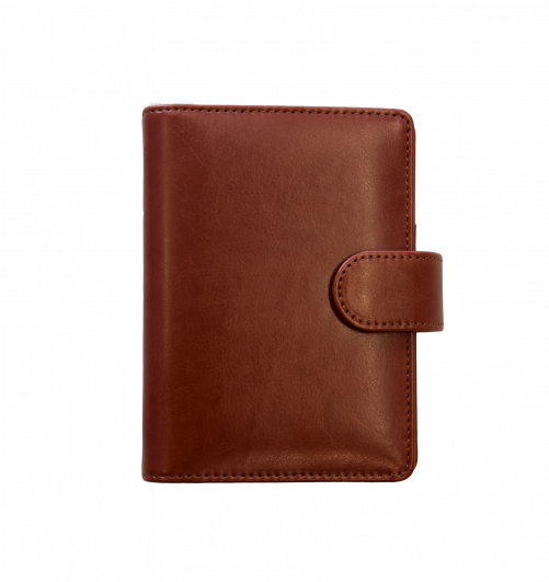 Obal na kroužkový diář a poznámkový blok A7, hnědý