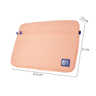 Oxford - Pouzdro na Laptop Oxford 16 palců broskvové