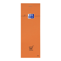Zápisník Oxford Orange 7,4 x 21 cm/80 listů, čtverečkovaný