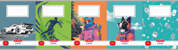 Herlitz - Sešit 523 motivový, mix kluci