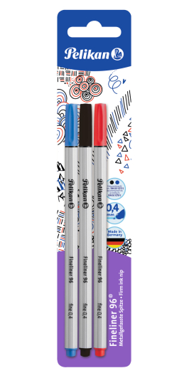 Fineliner 96 Pelik.0,4/3ks mix