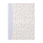 Oxford - Blok spirálový Oxford Floral B5/60 listů, linkovaný, mix