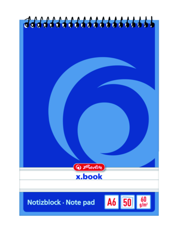 Herlitz - Blok spirálový A6/50 listů, linka