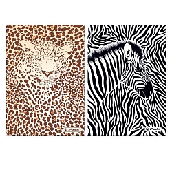 Herlitz - Záznamní kniha A5, čtvereček, Animal Print