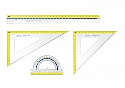 Herlitz - Sada pravítek pro geometrii