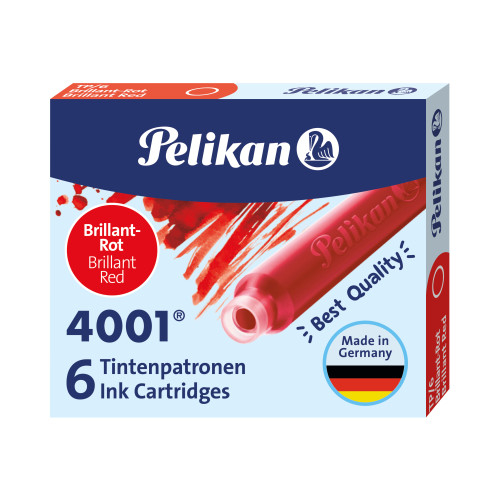 Pelikan - Bombičky inkoustové briliantní červená