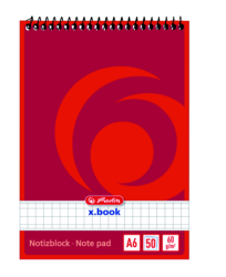 Herlitz - Blok spirálový A6/50 listů, čtvereček