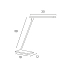 Unilux - Lampa stolní Unilux Terra stříbrná