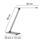 Unilux - Lampa stolní Unilux Terra stříbrná