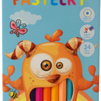 Pastelky barevné příšerka, 24 ks