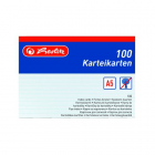 Herlitz - Karty do kartotéky A5, bílé, linka