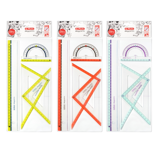 Herlitz - Sada pravítek pro geometrii