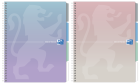Oxford - Blok spirálový Oxford Projectbook A4/80 listů, čtverečkovaný, mix