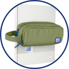 Oxford - Pouzdro dvojité Oxford zelené