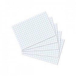 Herlitz - Karty do kartotéky A7, bílé, čtvereček