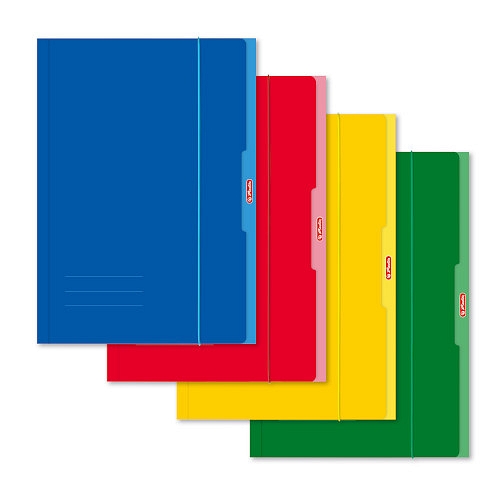 Herlitz - Desky s gumou A4 mix barev