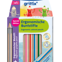 Pastelky Griffix a tužka HB silné 10 ks