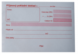 Doklad příjmový A6 pokladní