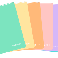 Sešit Oxford Easybook A5/60 listů, linkovaný, mix pastel