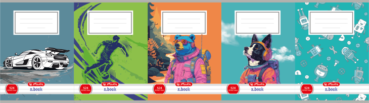 Herlitz - Sešit 524 motivový, mix kluci