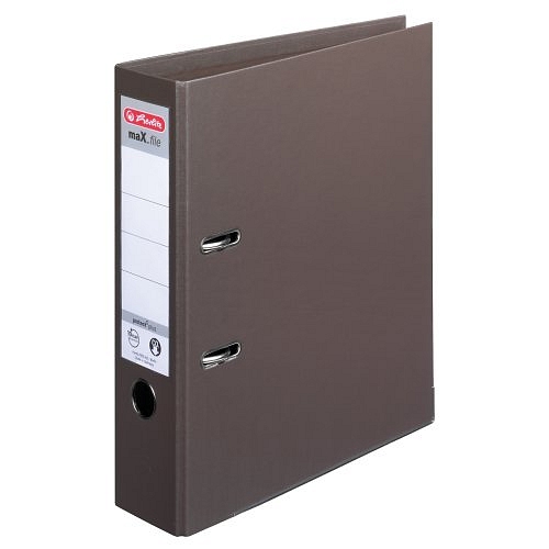 Herlitz - Pořadač A4/8 cm, hnědý