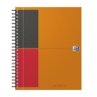 Oxford - Blok spirálový Oxford International Notebook A5+/80 listů, linkovaný, oranžový