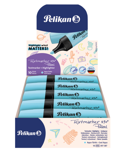 Pelikan - Zvýrazňovač 490 Pastelový světle-modrý