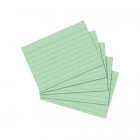 Herlitz - Karty do kartotéky A7, zelené, linka