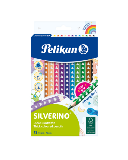 Pelikan - Pastelky Silverino tenké 12ks