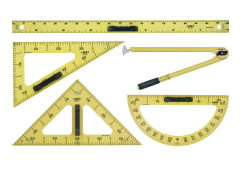 Linex - Pravítko tabulová sada rýsovacích pomůcek LINEX
