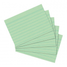 Herlitz - Karty do kartotéky A5, zelené, linka