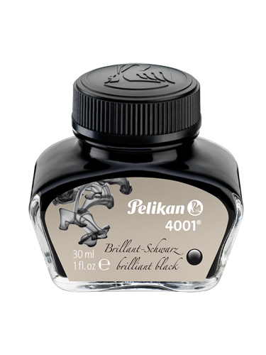 Inkoust 4001/30ml, brilantní černá lahvička 30