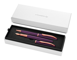 Pelikan - Pero plnicí a kuličkové Jazz Noble fialové v boxu