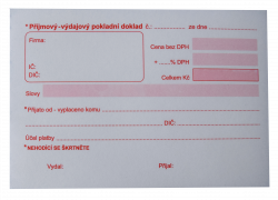 Doklad univerzální A6 příjmový a výdajový