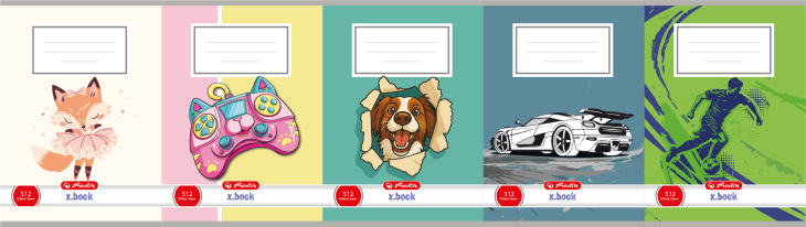 Herlitz - Sešit 512 motivový, mix