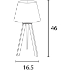 Unilux - Lampa stolní Unilux Katy bílá